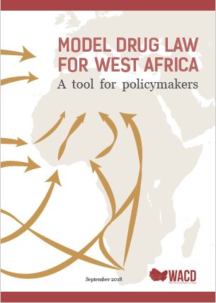 Página de rosto da Lei Modelo sobre Drogas da África Ocidental