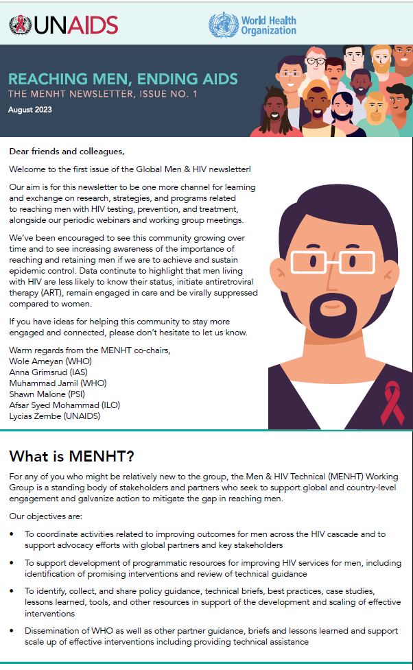 MENHT newsletter, Volume 1 Cover