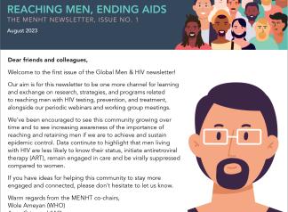 Bulletin d'information Global Men & HIV, Volume 1 - couverture