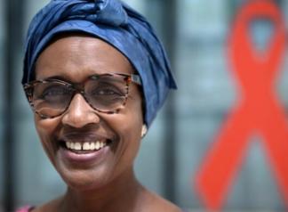 Winnie Byanyima heads the Joint United Nations Programme on HIV and AIDS (UNAIDS) © Fabrice COFFRINI / AFP