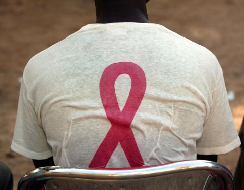 T-Shirt with AIDS logo