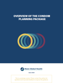 Paquete de planificación del preservativo CUBIERTA