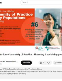 Financing & sustaining programmes (session 1) 