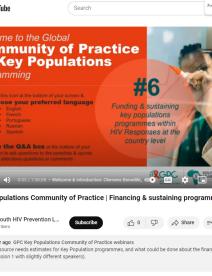 Financing & sustaining programmes (session 2) 