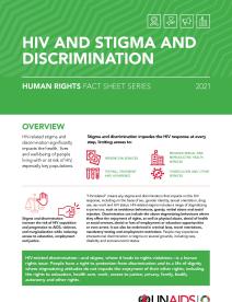 HIV and stigma and discrimination