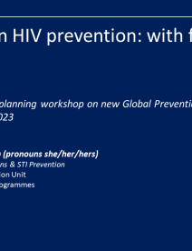 Inovações na prevenção do VIH centradas nas populações-chave