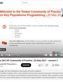 Launch of the GPC KP community of practice session 2