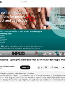 Scaling Up Harm Reduction Interventions for People Who Inject & Use Drugs 1