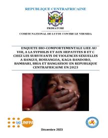 Encuesta bioconductual sobre el VIH, la sífilis y la hepatitis B y C entre las supervivientes de la violencia sexual en Bangui, Bossangoa, Kaga-Bandoro, Bambari, Bria y Bangassou en la República Centroafricana en 2023