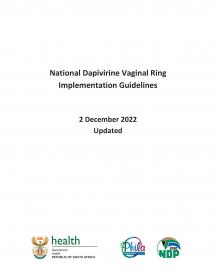Lignes directrices nationales pour la mise en œuvre de l'anneau de dapivirine