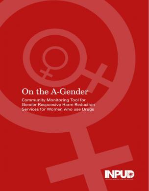 Sobre el género A: herramienta de seguimiento comunitario para la reducción de daños con perspectiva de género para las mujeres que consumen drogas