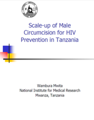 thumbnail_presentation_Scale-up of Male Circumcision for HIV Prevention in Tanzania_cover