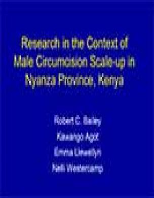 Research in the context of male circumcision scale-up