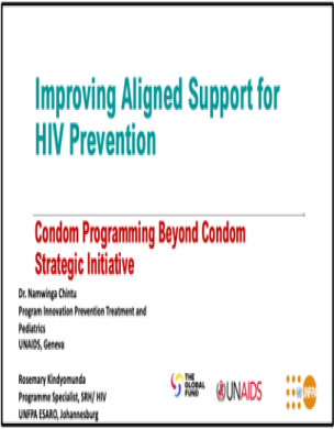 Improving aligned support for HIV prevention: Condom Programming Beyond Condom Strategic Initiative