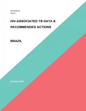 Dados sobre a tuberculose associada ao VIH e acções recomendadas 