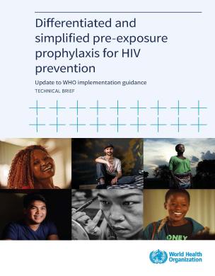Profilaxia pré-exposição diferenciada e simplificada para a prevenção do VIH: Atualização das orientações de implementação da OMS