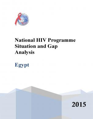 Egipto - Análise da situação e das lacunas do Programa Nacional para o VIH