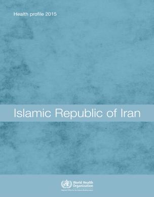 Islamic Republic of Iran health profile 2015 