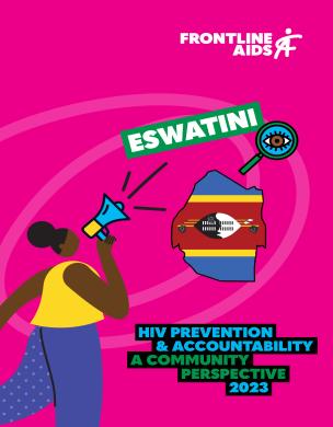 Eswatini Prevenção e responsabilização pelo VIH: Uma perspetiva comunitária, 2023 - capa