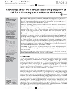 Knowledge About Male Circumcision and Perception of Risk for HIV Among Youth in Harare, Zimbabwe - cover