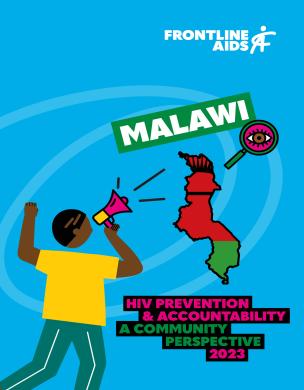 Prevenção e responsabilização pelo VIH no Malavi: Uma perspetiva comunitária, 2023 - capa