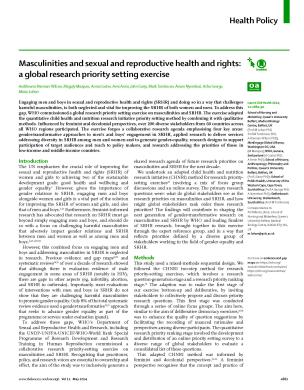 Masculinities and sexual and reproductive health and rights