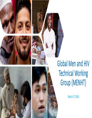 Termos de referência do Grupo de Trabalho "Homens e VIH" Capa