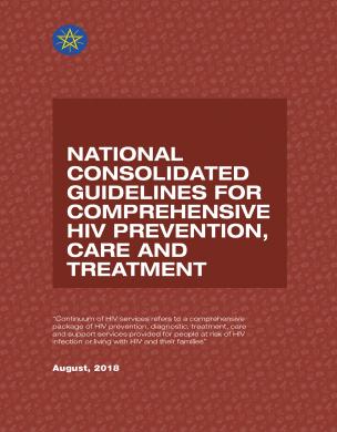 National consolidated guidelines for comprehensive HIV prevention, care and treatment 