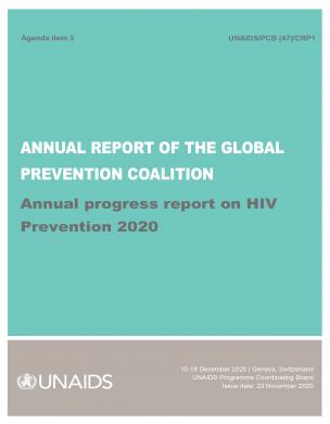 Annual report of the Global Prevention Coalition