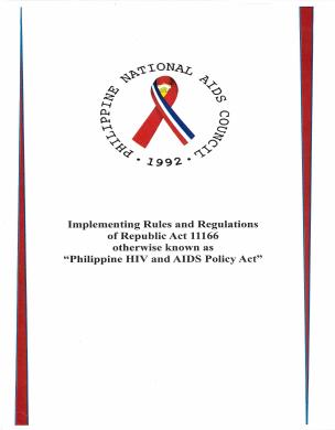 Implementing Philippine HIV and AIDS policy act 11166