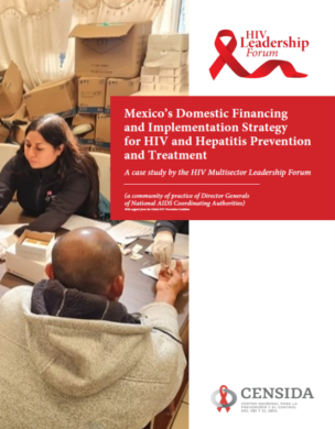 Estrategia nacional de financiación y aplicación de México para la prevención y el tratamiento del VIH y la hepatitis - portada