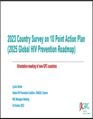 2023 Country Survey on 10-Point Action Plan presentation