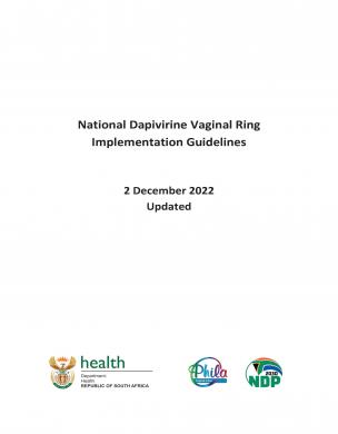 Lignes directrices nationales pour la mise en œuvre de l'anneau de dapivirine