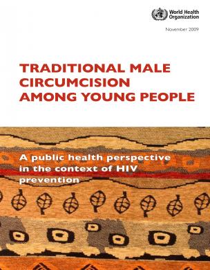 Traditional Male Circumcision among Young People: A Public Health Perspective in the Context of HIV Prevention - cover