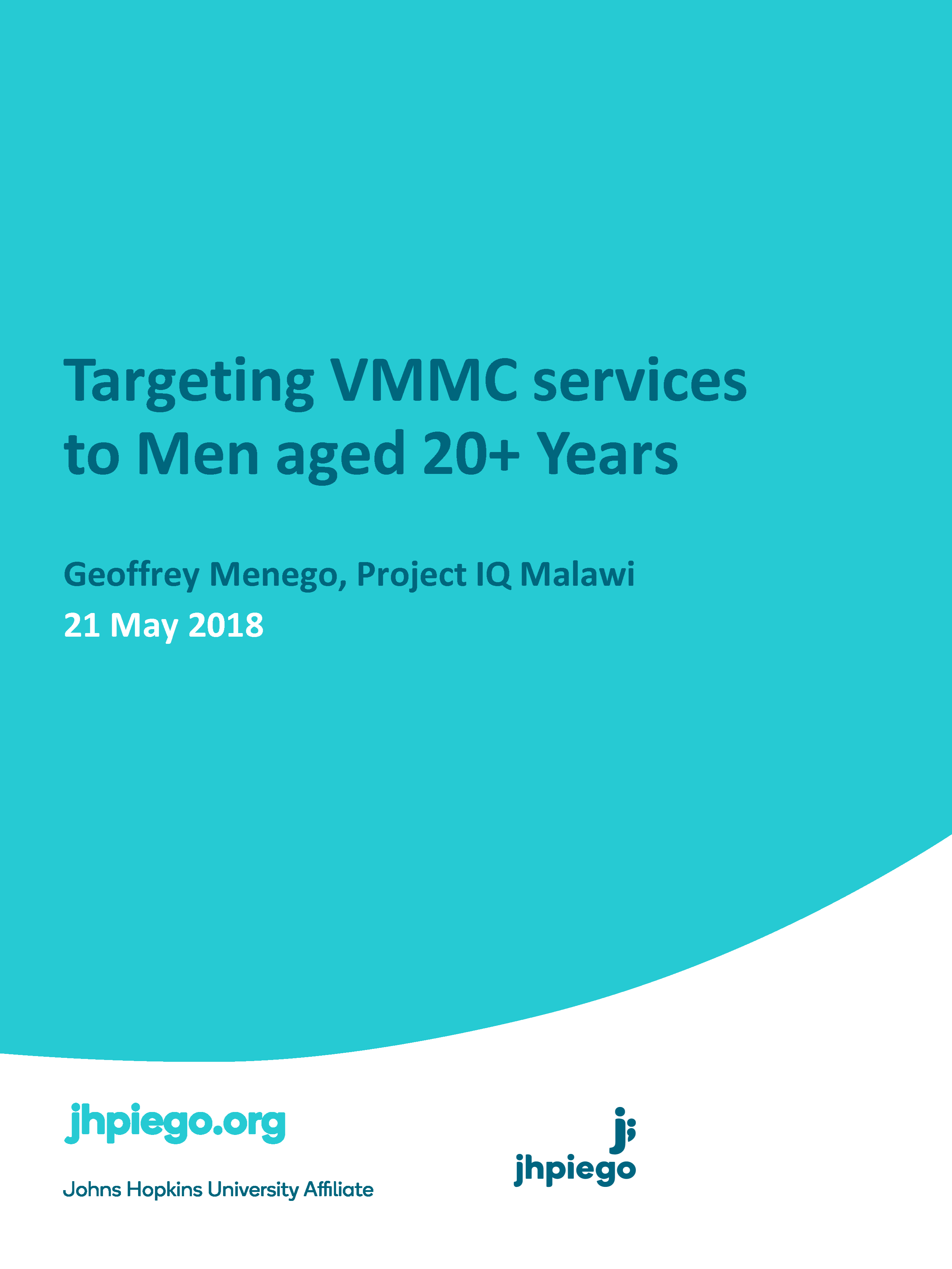 Targeting VMMC Services to Men Aged 20+ Years - thumbnail image