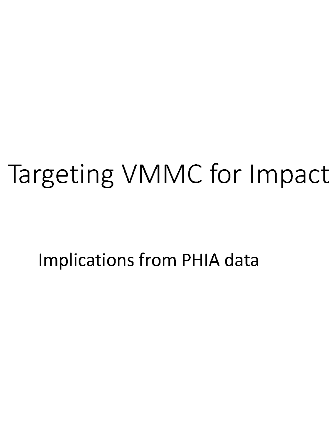 Targeting VMMC for Impact: Implications from PHIA Data - thumbnail image