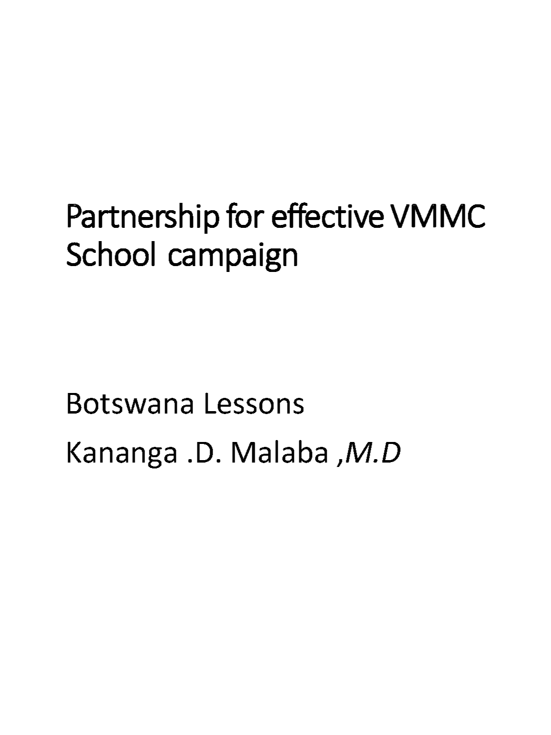 Partnership for Effective VMMC School Campaign (Malaba) - thumbnail image