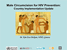 Circuncisión masculina para la prevención del VIH: Presentación del taller de garantía de calidad (Día 1)