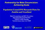 Partenariat pour la circoncision masculine : passer à l'échelle supérieure