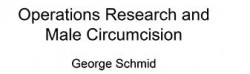 Recherche opérationnelle et circoncision masculine