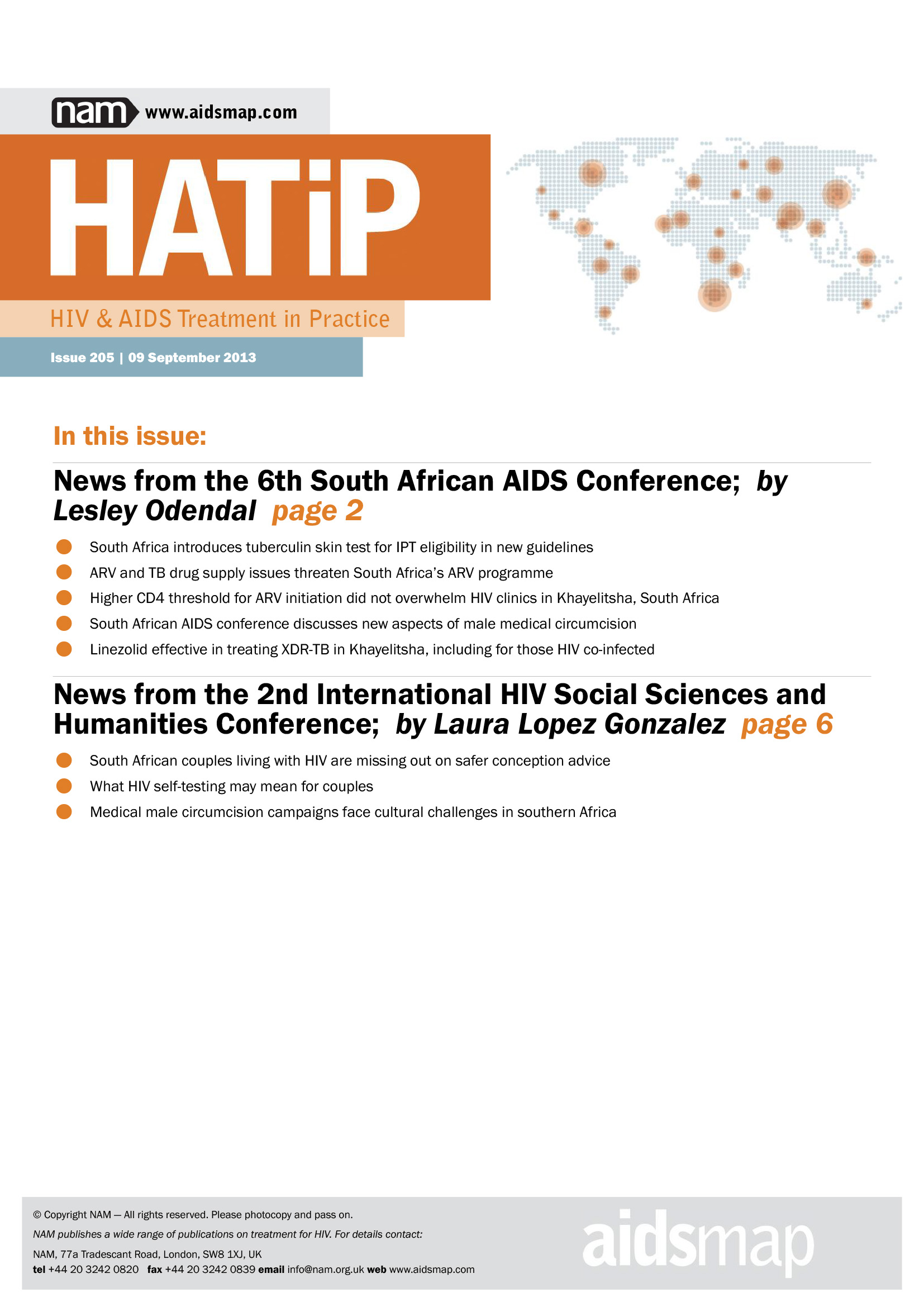 HATiP: El tratamiento del VIH y el sida en la práctica - portada