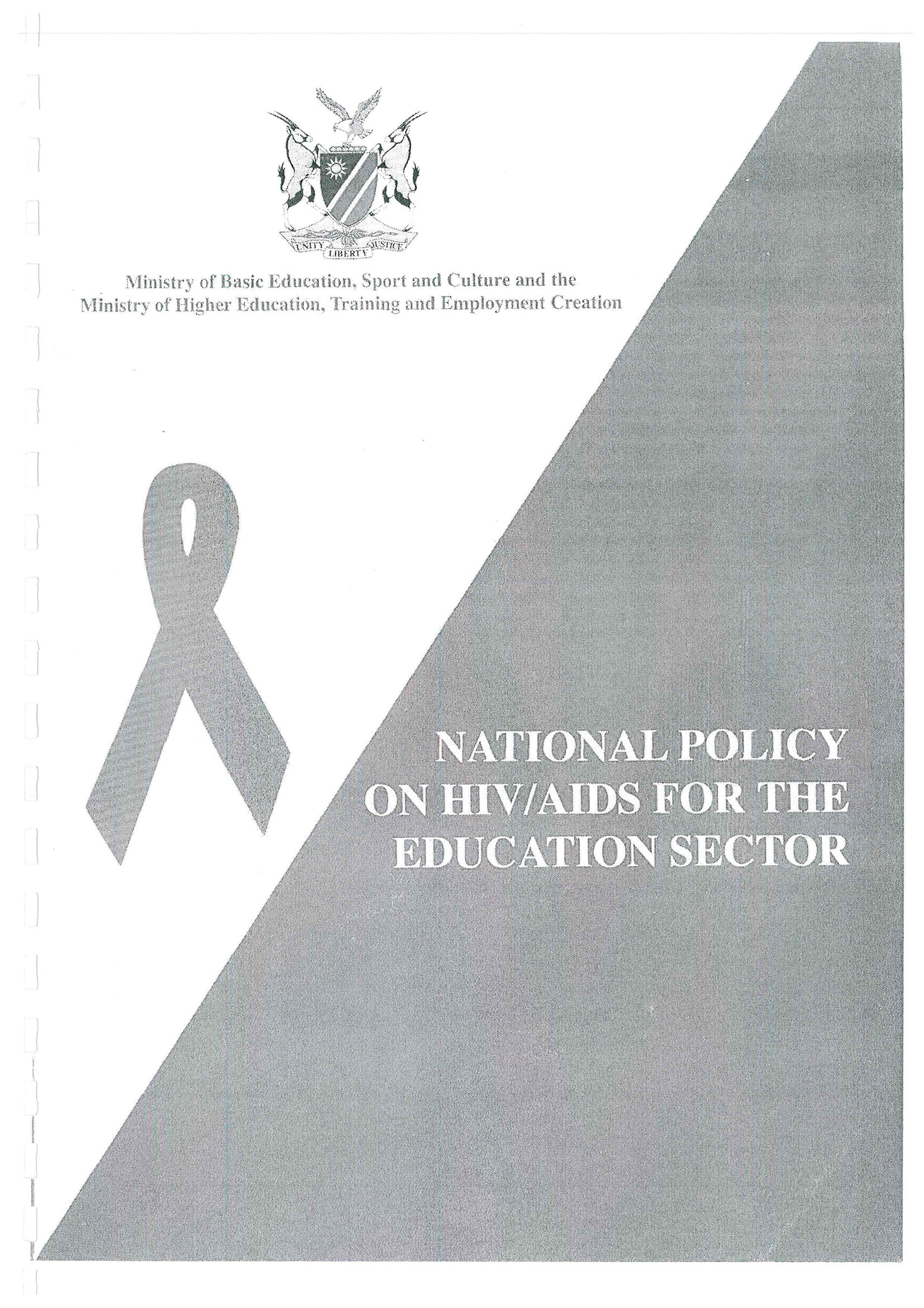 Politique nationale de la Namibie sur le VIH/SIDA pour le secteur de l'éducation