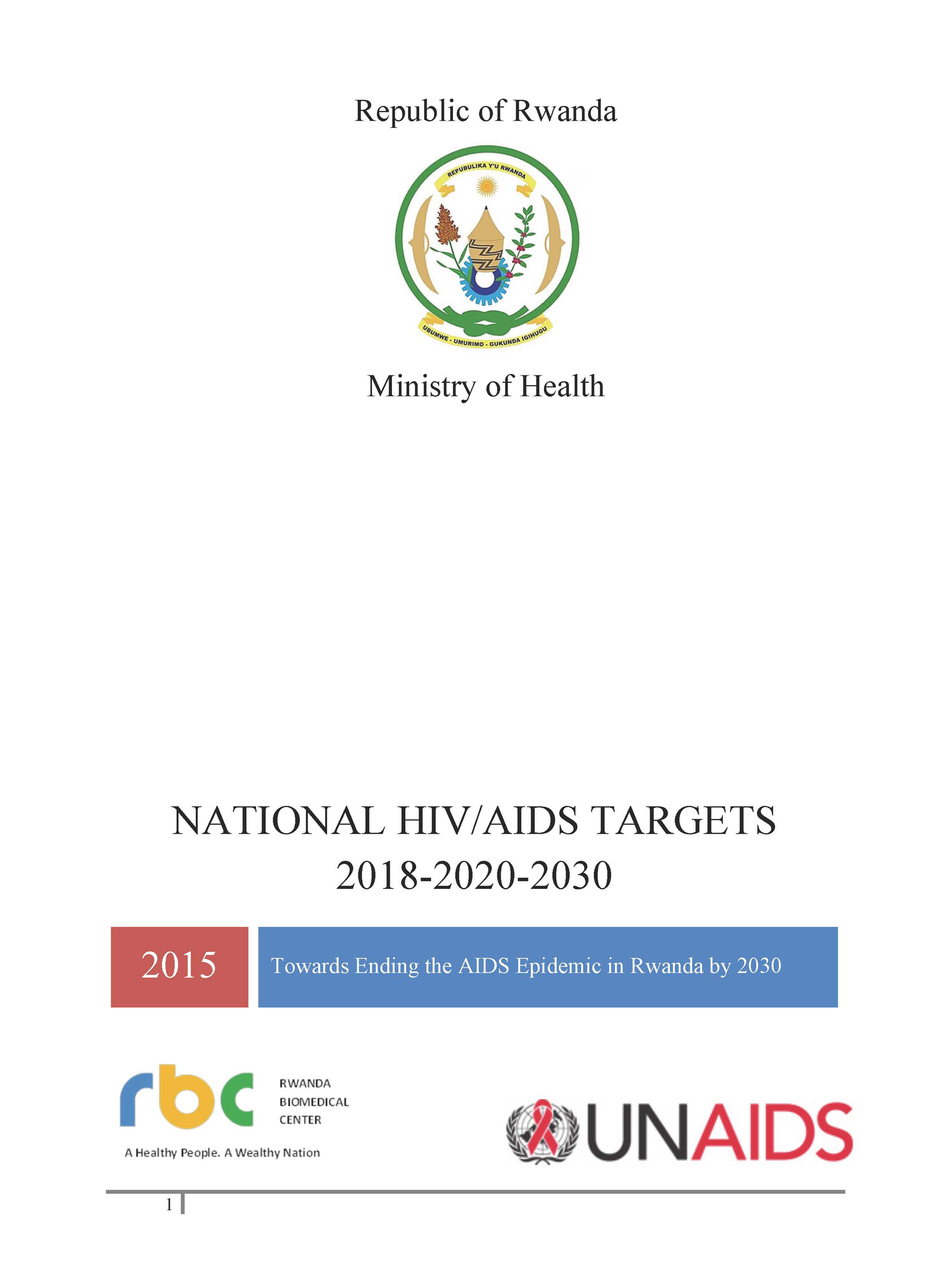 Objectivos nacionais em matéria de VIH/SIDA para 2018-2020-2030    