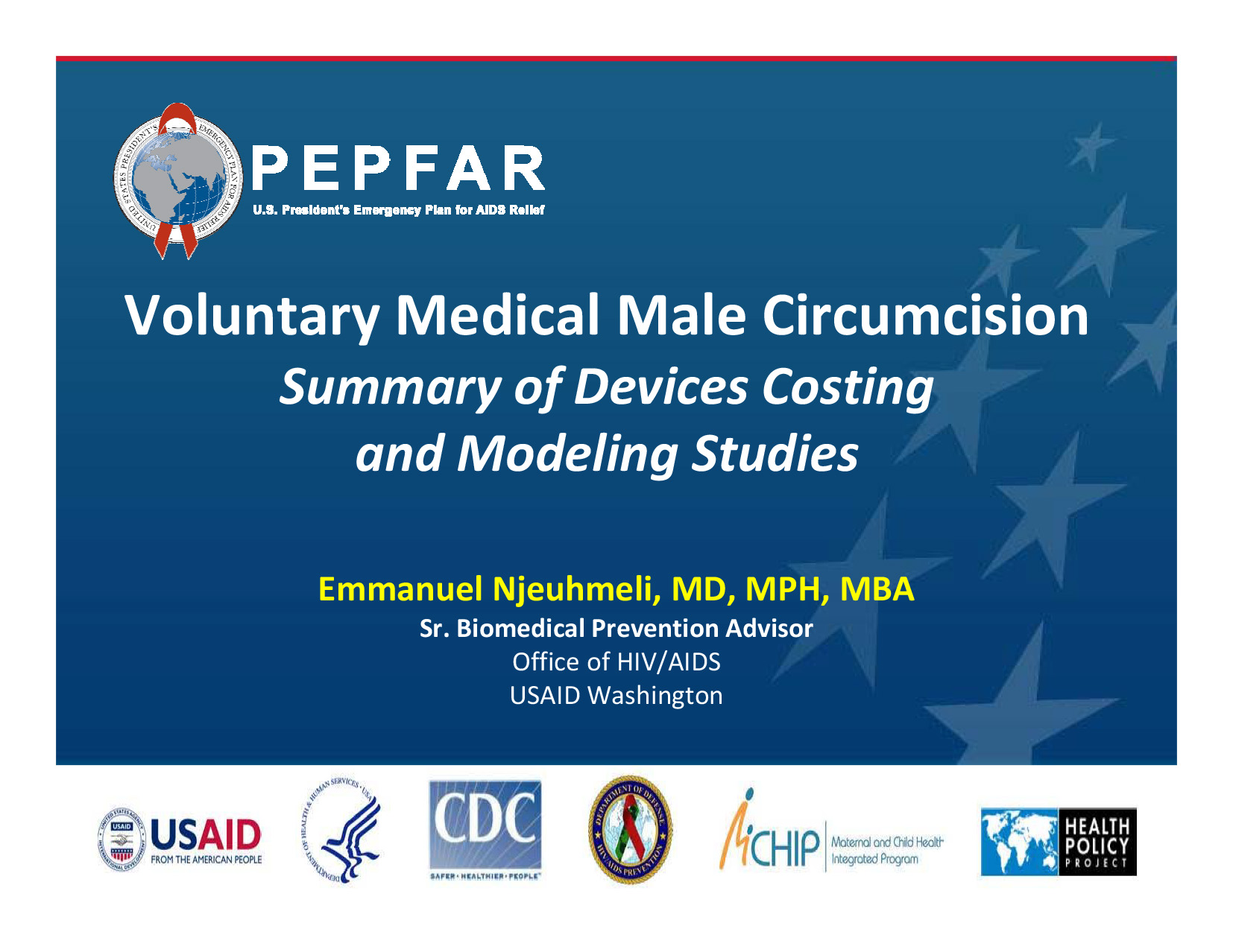 Circuncisão médica masculina voluntária: Resumo dos estudos de custos e modelação de dispositivos - capa