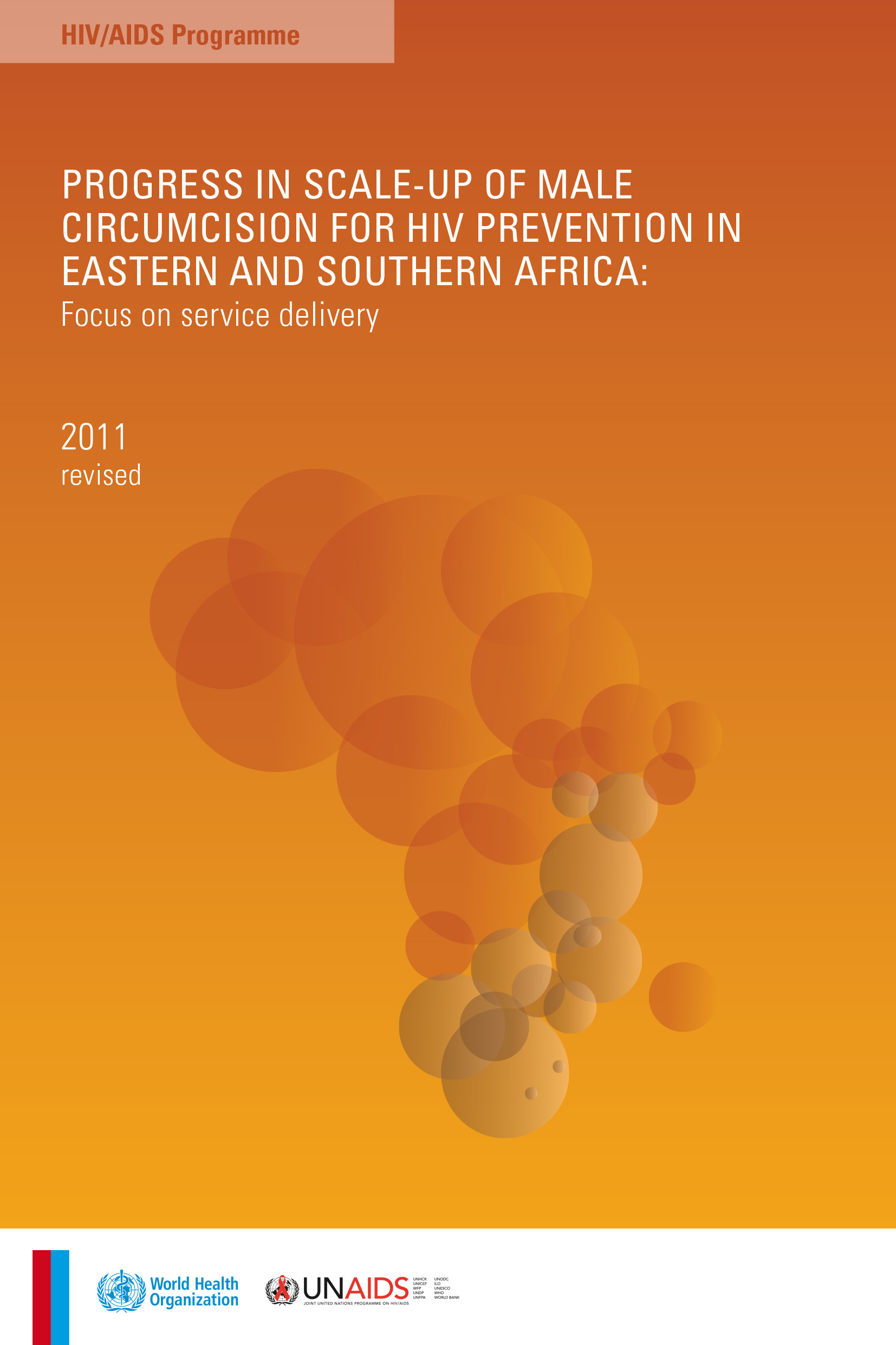 Progressos na expansão da circuncisão masculina para a prevenção do VIH na África Oriental e Austral - capa