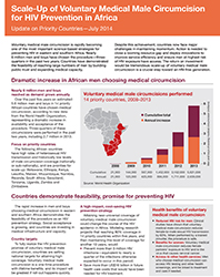 Scale-up of Voluntary Medical Male Circumcision for HIV Prevention in Africa: Update on Priority Countries ‚Äì July 2014